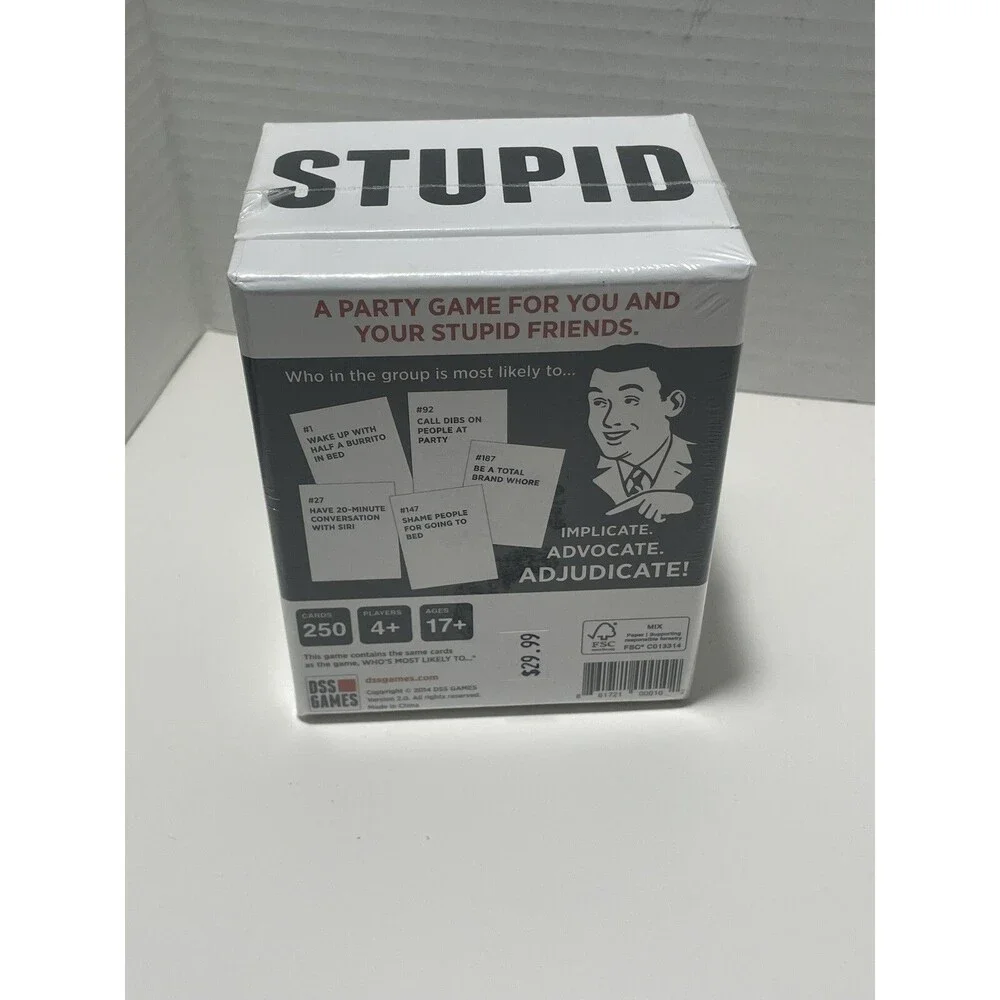 Drunk Stoned or Stupid [A Party Game] - Adult Game. Sealed, New